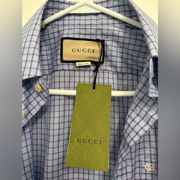 NWT Authentic Gucci button down size 15 - Picture 7 of 8